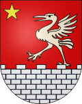 Wappen Gemeinde Châtel-sur-Montsalvens Kanton Fribourg